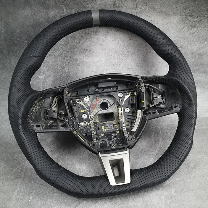 Zeromodi Custom Flat-Bottom Thick Grip Steering Frame for Jaguar XF X250 & XK X150 (2011-2015) | XFR/XKR/SVR Style Core